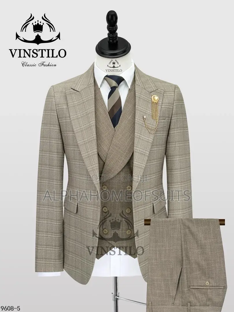 Executive Checked 3pcs Suits