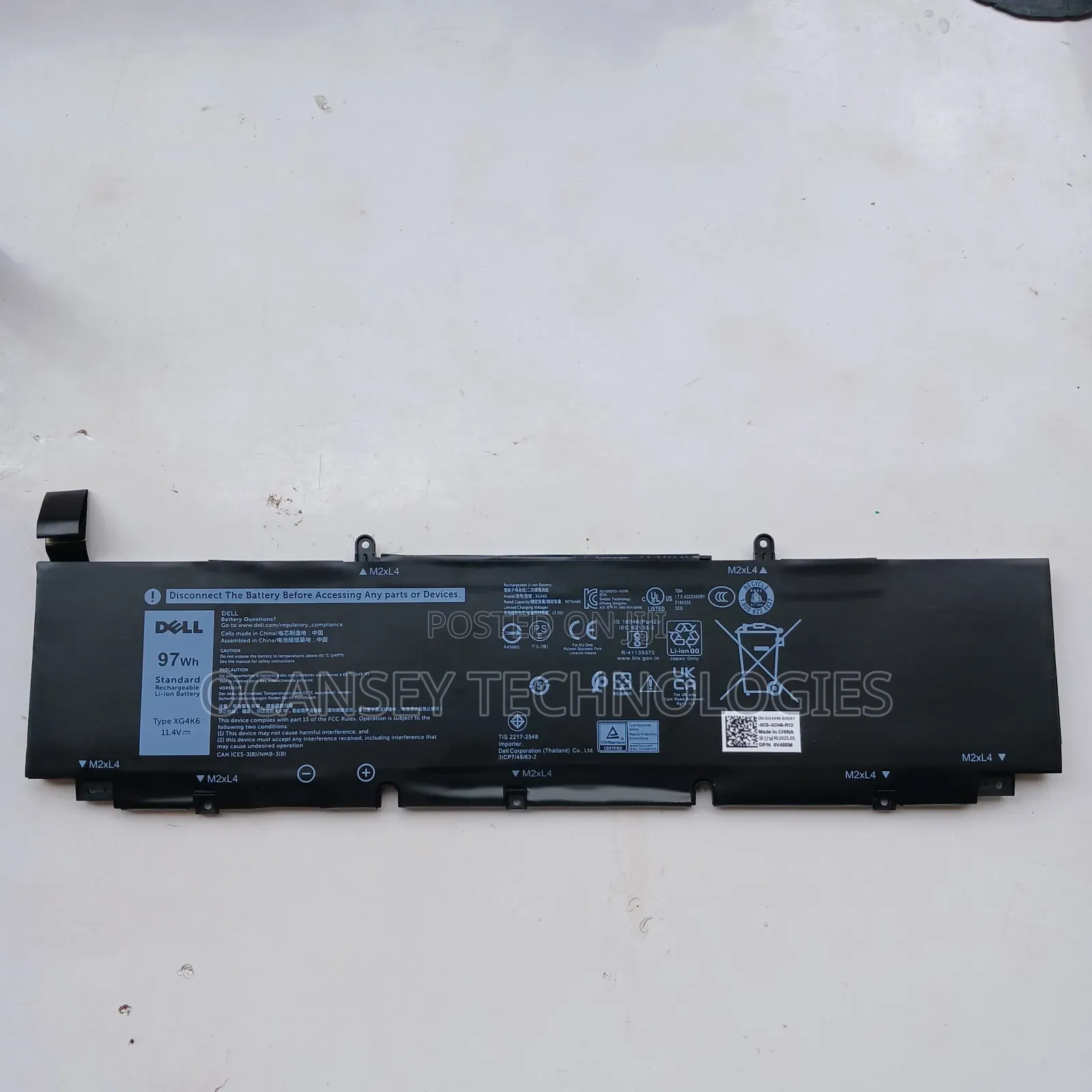 Original Dell Xg4k6 Battery For Dell Xps 9700 9710 / Precision 5750