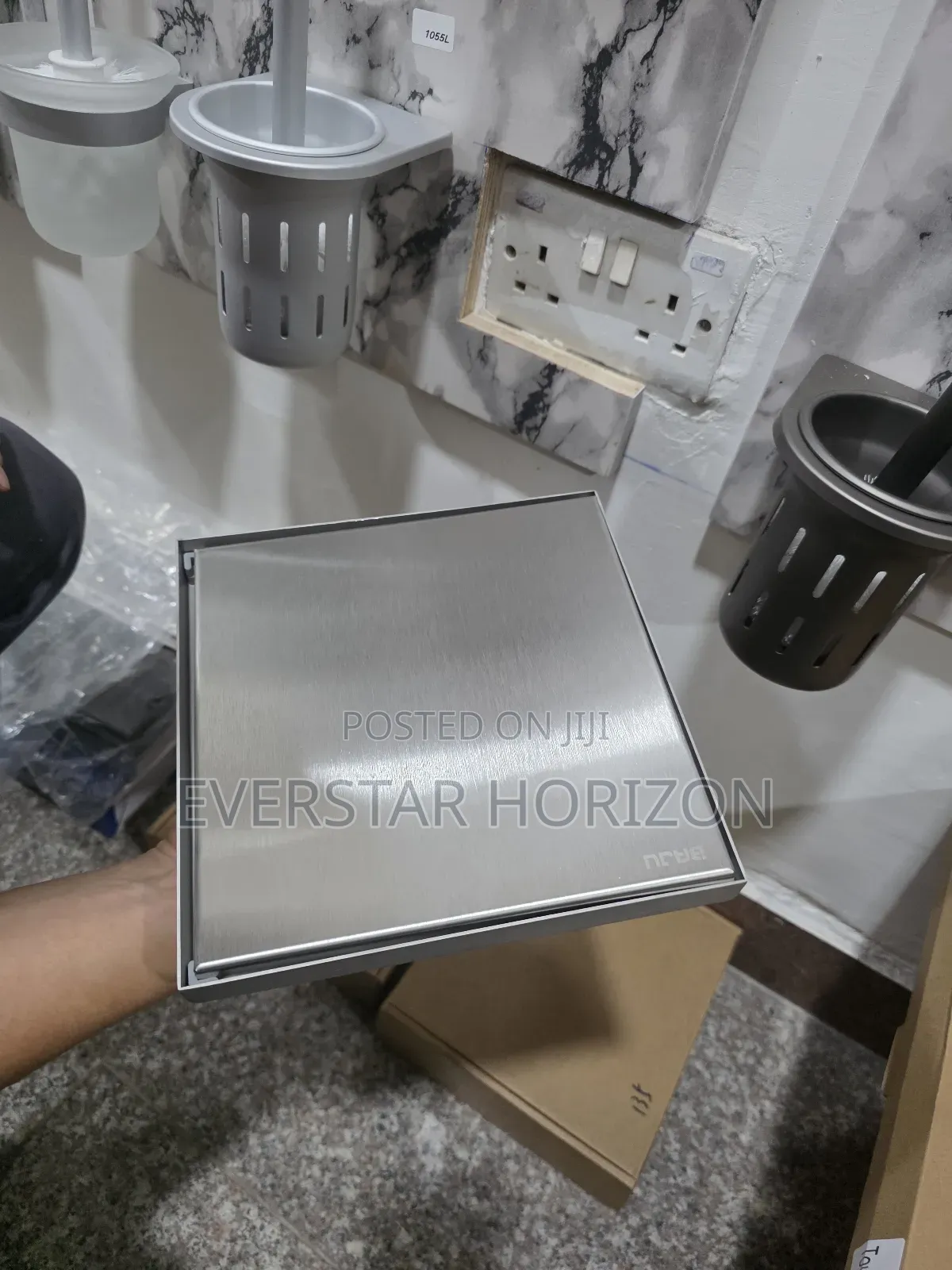 Stainless Steel Invisible Square Tile Insert 20×20 Floor Drain