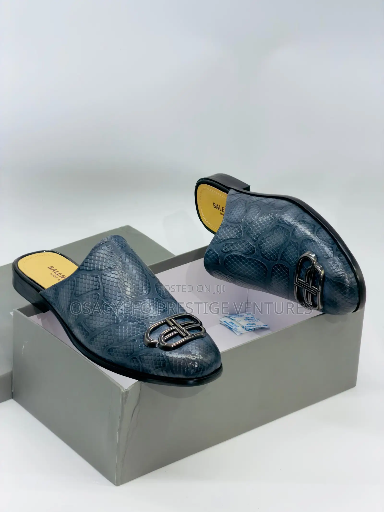 High Quality Balenciaga Half Shoe Navy Blue