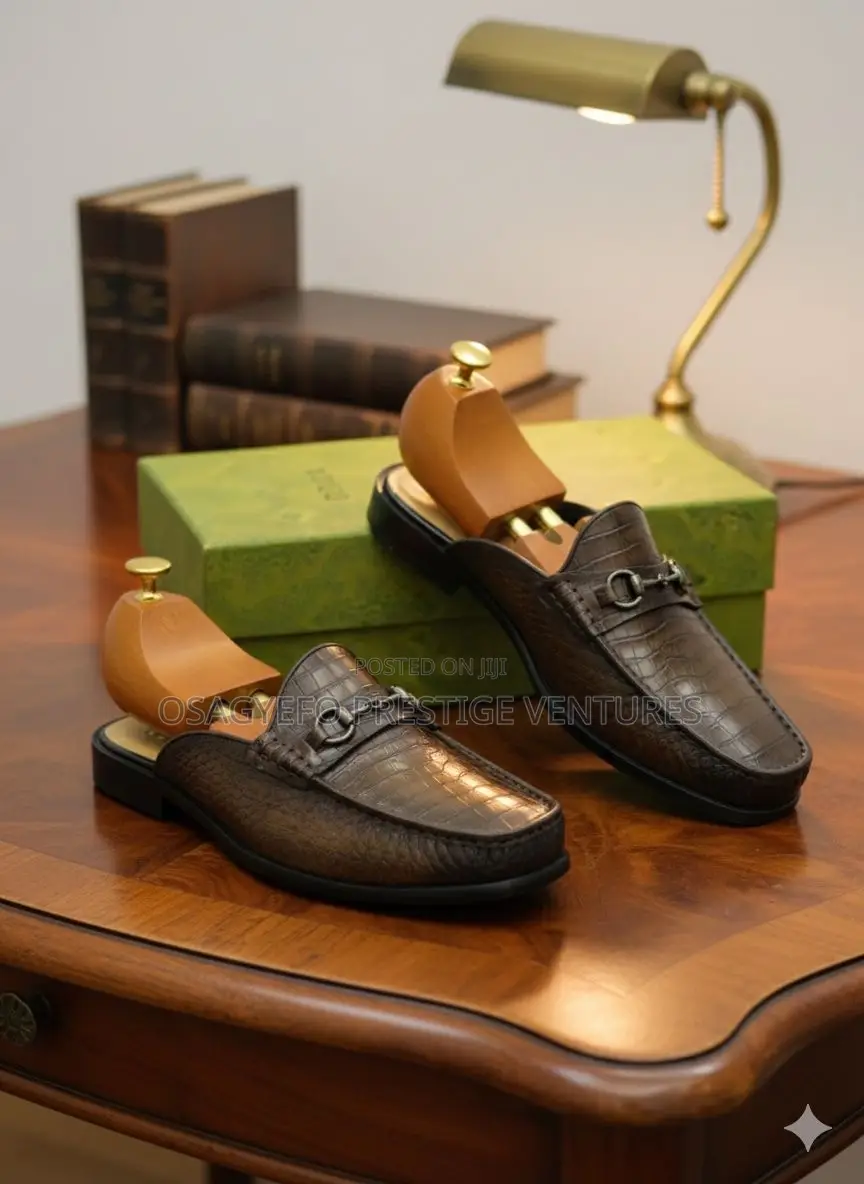High Quality Gucci Half Shoe Coffee