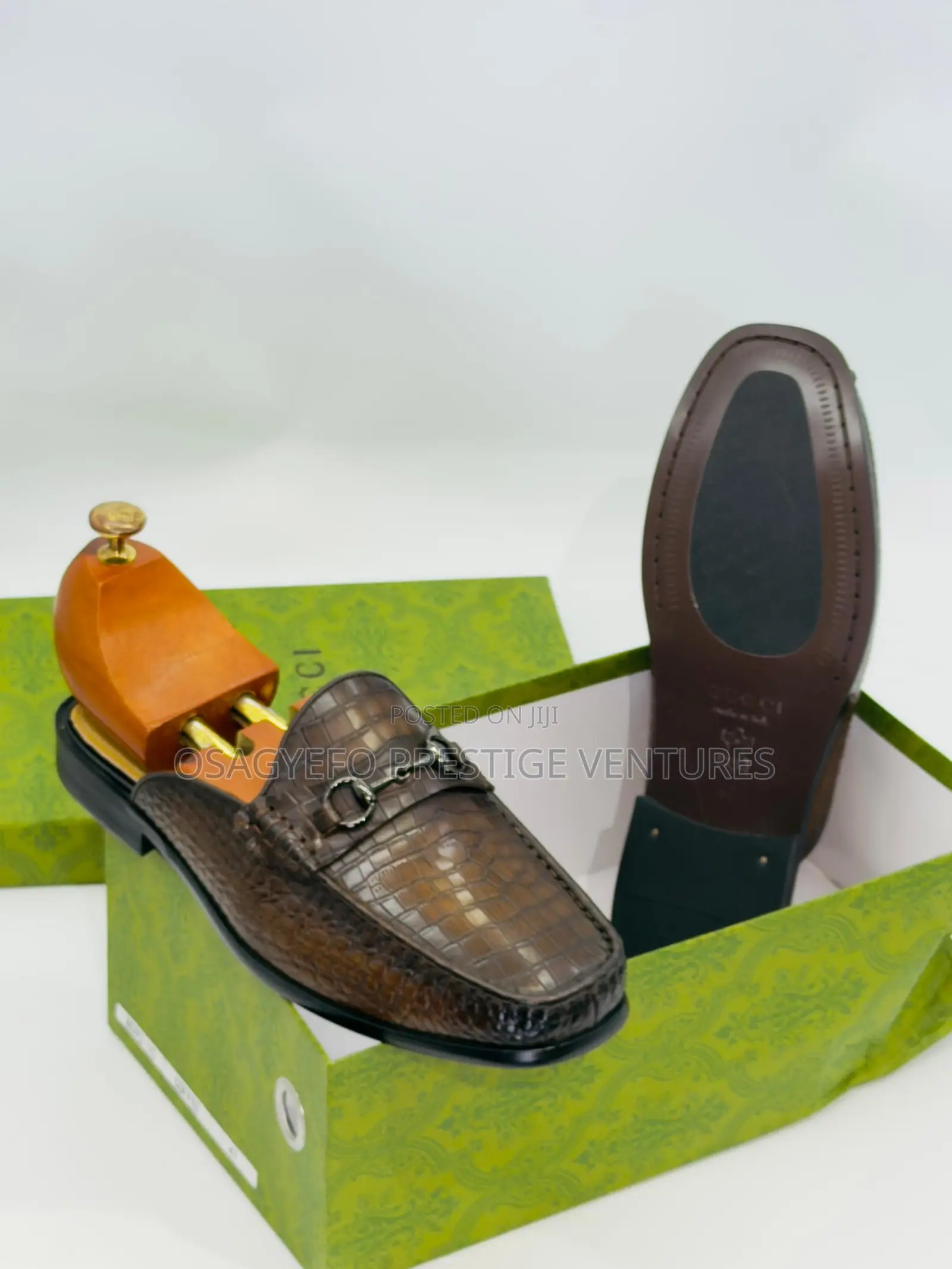 High Quality Gucci Half Shoe Coffee