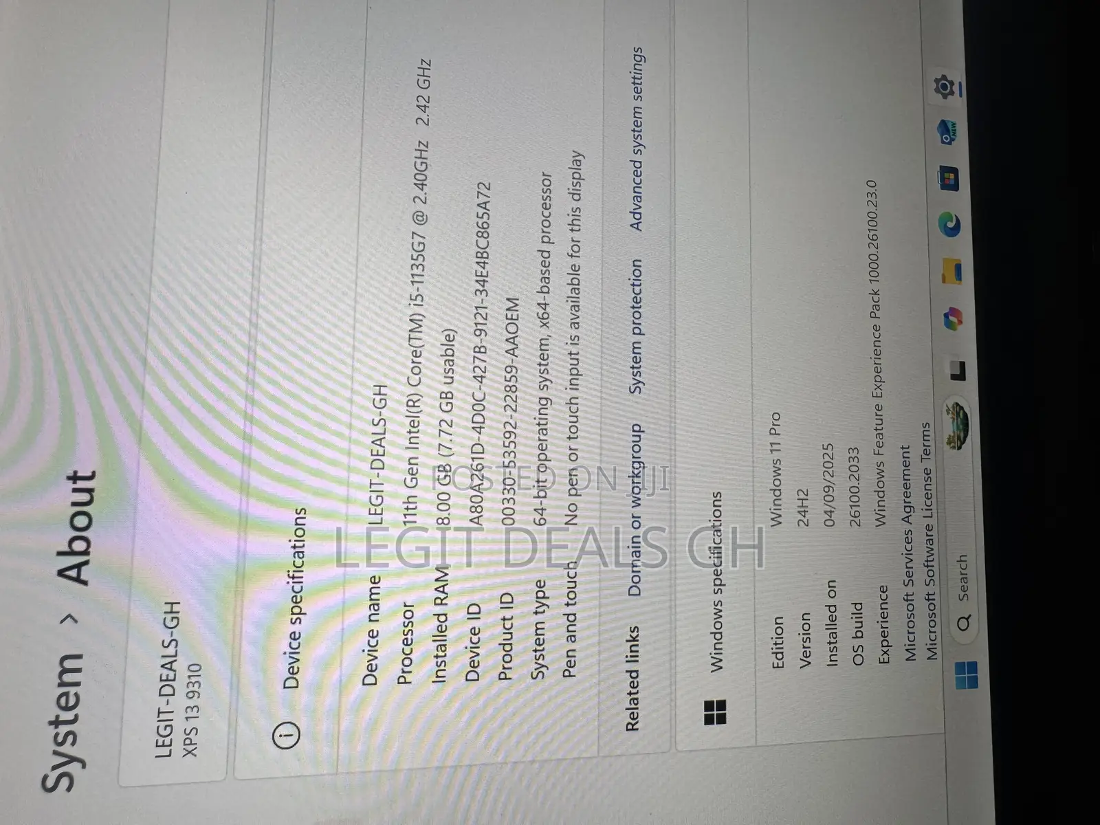 Laptop Dell XPS 13 9310 8GB Intel Core i5 SSD 256GB