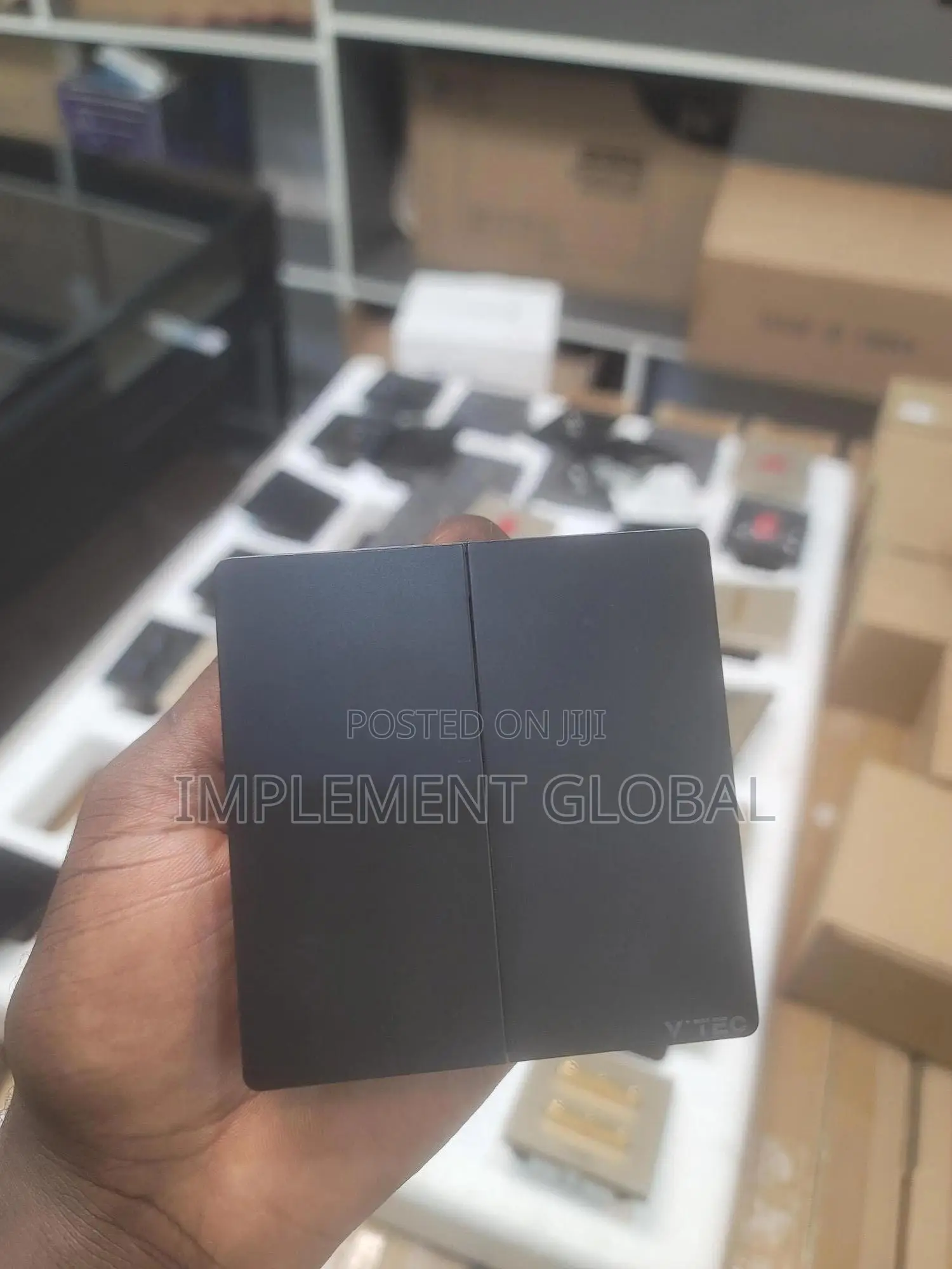 2 Gang Switch - Black