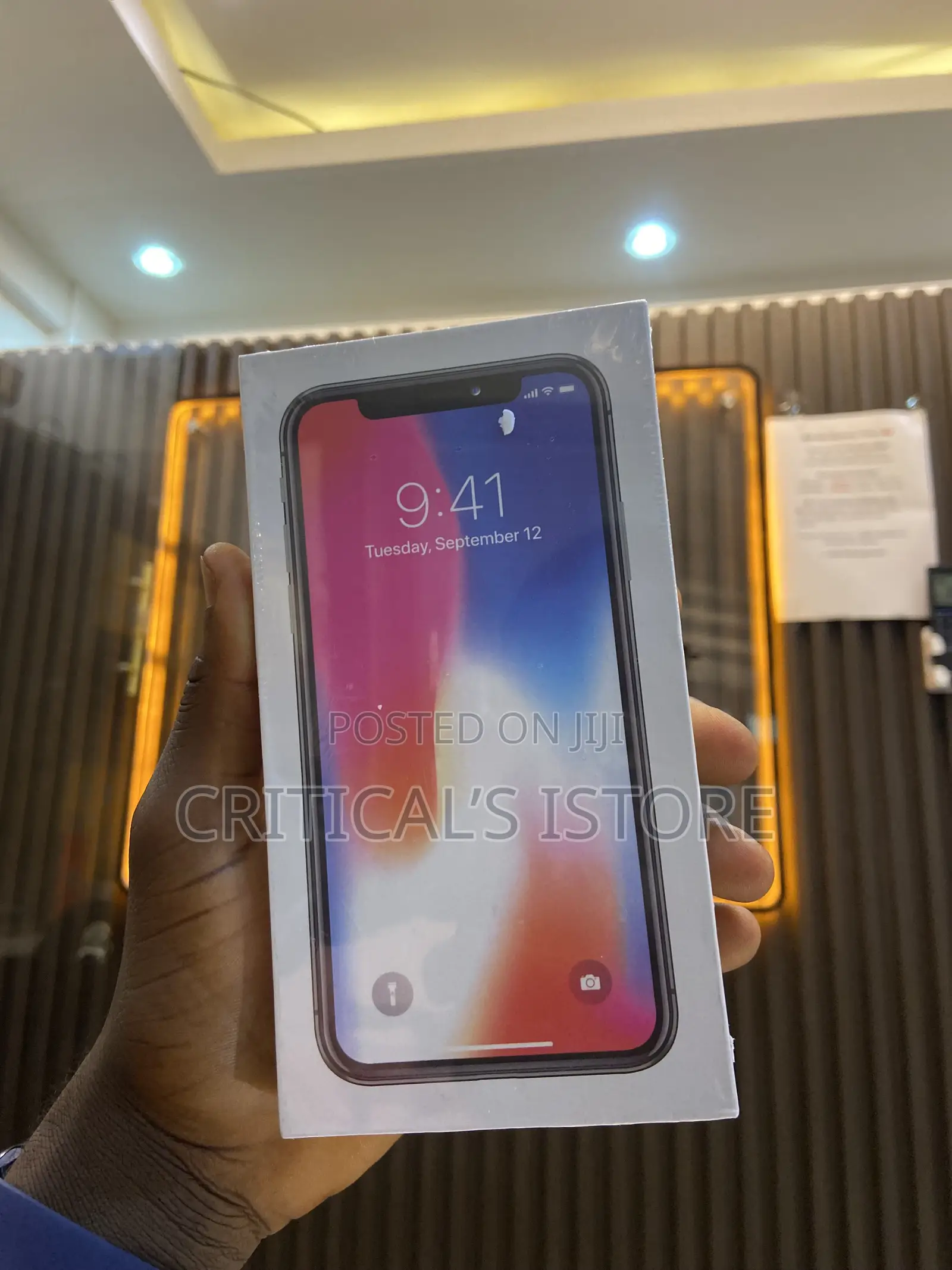 New Apple iPhone X 256 GB Black