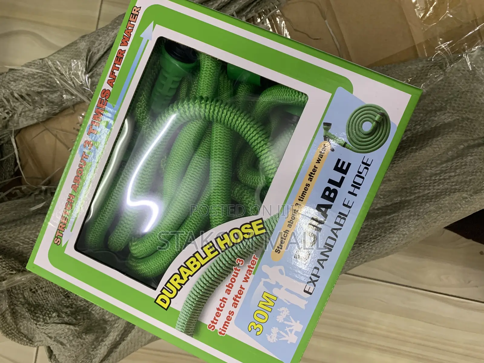 Durable Expandable Hose With Water Gun - 30m/100ft