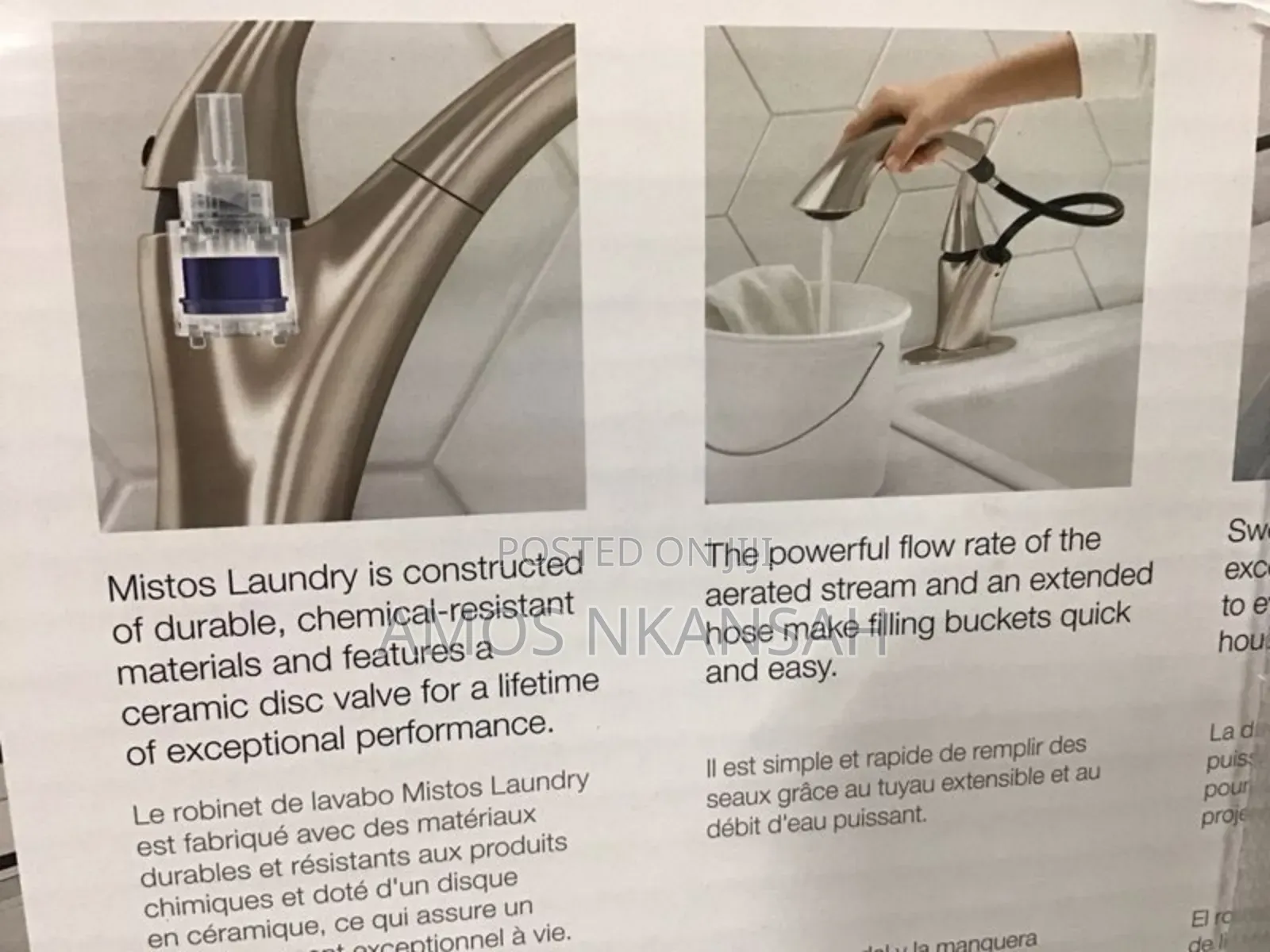 New Mistos Laundry Pullout Faucet