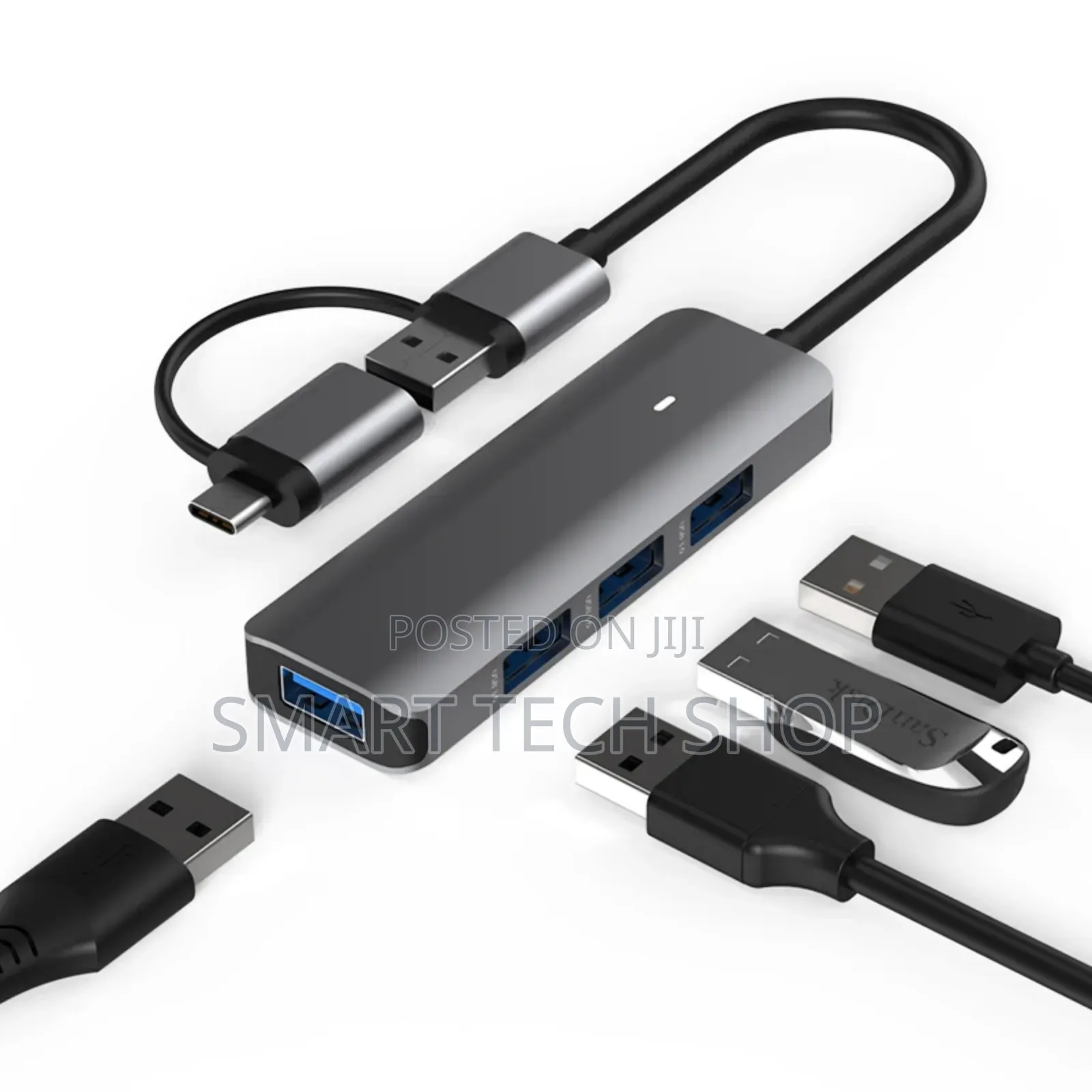 Slim High Quality 4 in 1 Type C Hub 5gbps Multiport Usb3.0 Usb-C