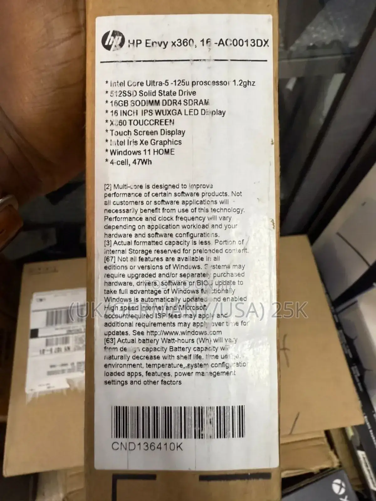 New Laptop HP Envy x360 16GB Intel Core Ultra 5 SSD 512GB