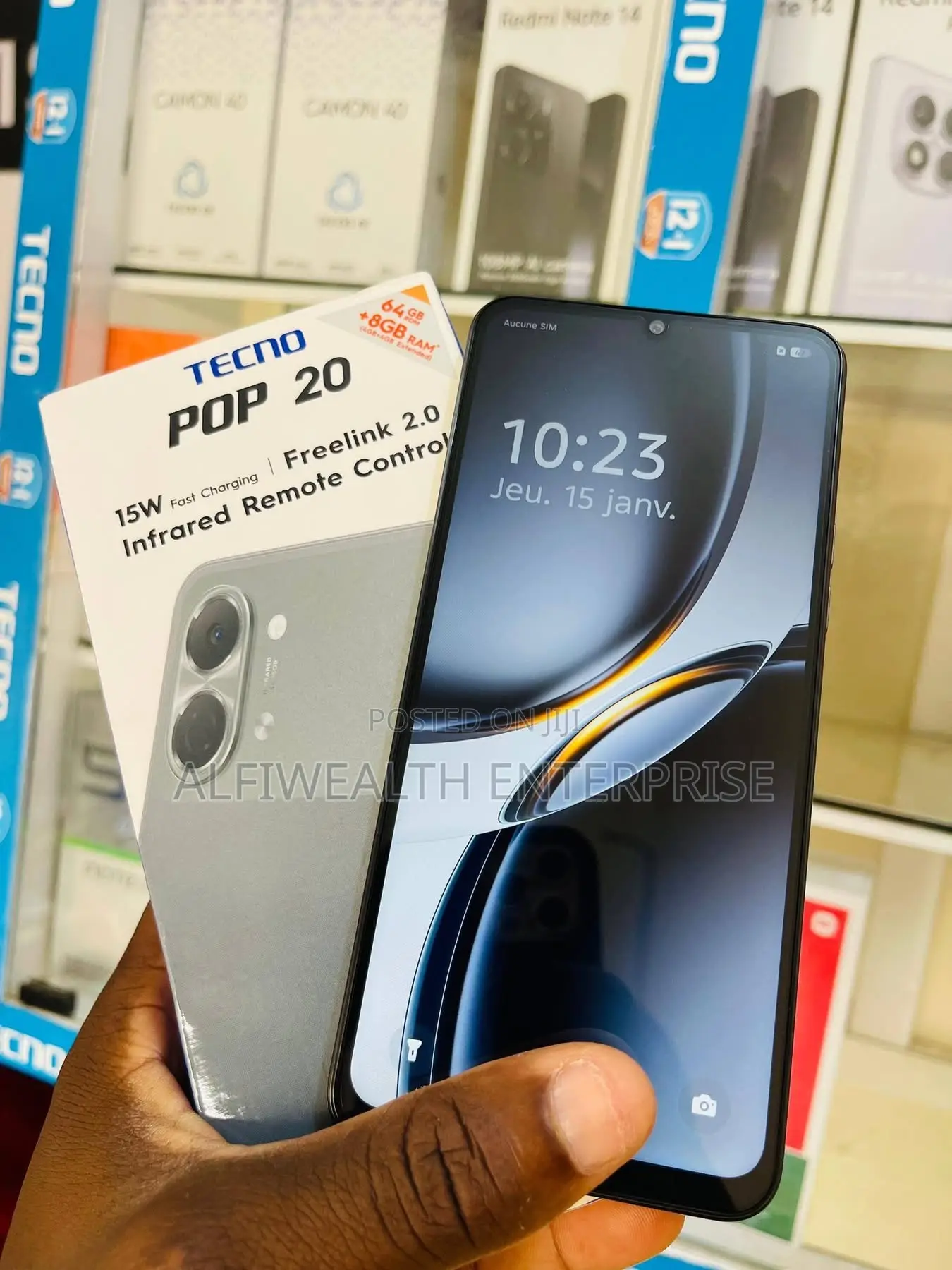 New Tecno Pop 20 64 GB Black