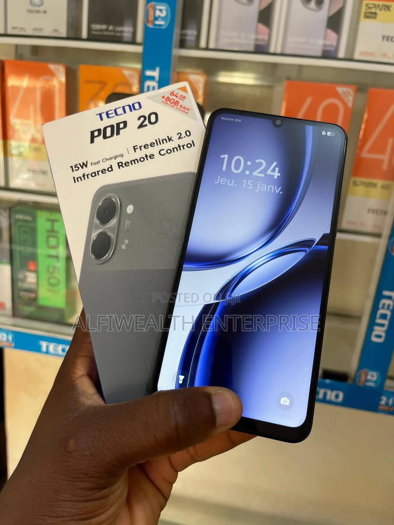 New Tecno Pop 20 64 GB Black