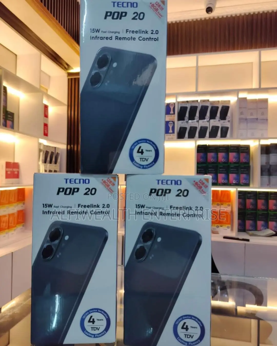 New Tecno Pop 20 128 GB Black