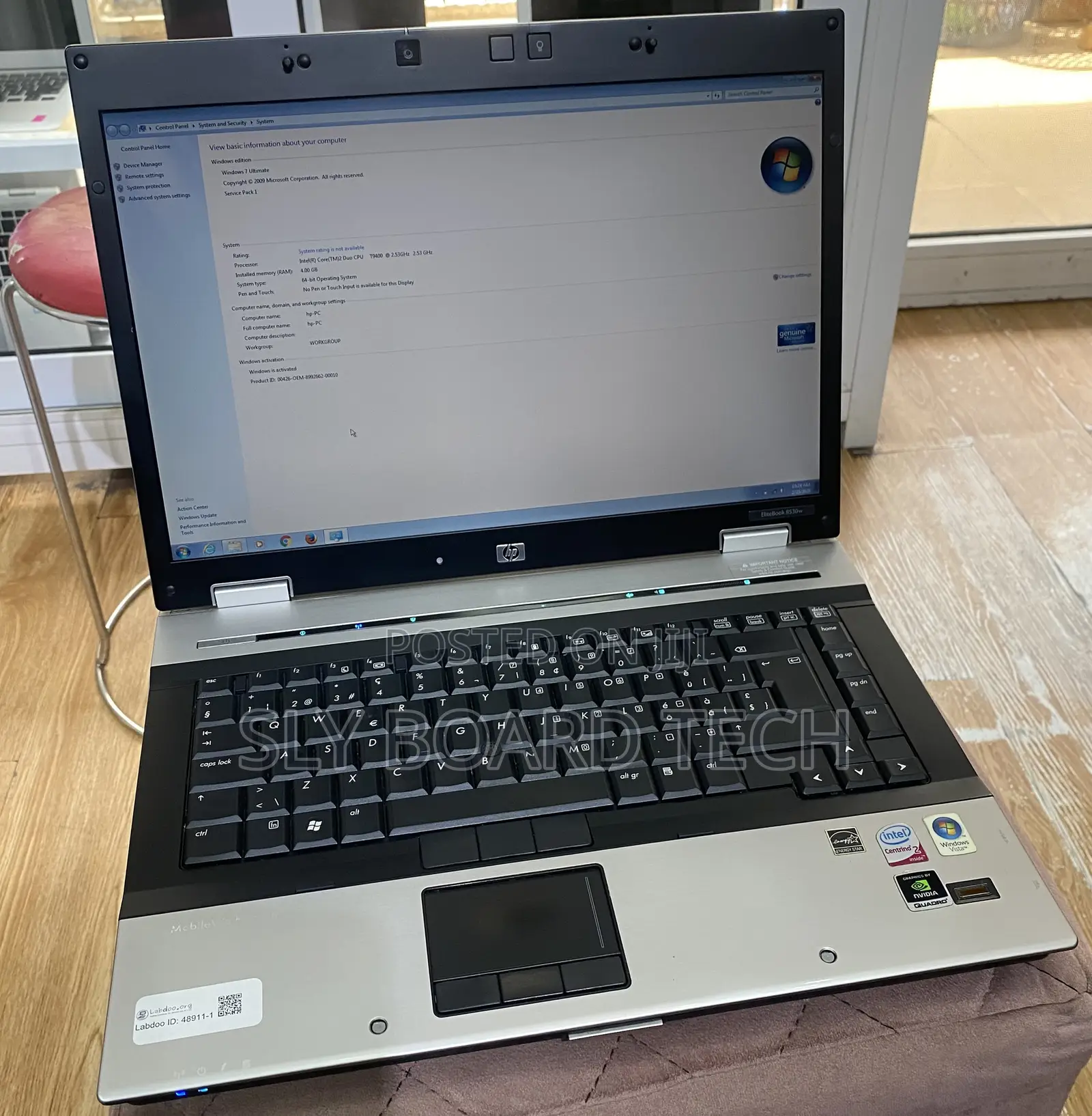 Laptop HP EliteBook 8530W 4GB Intel HDD 250GB