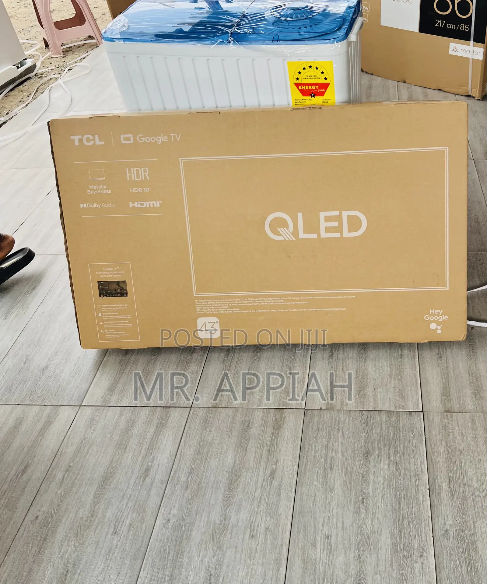 Choose Unique TCL 43” Qled Smart Television(2025)Black 