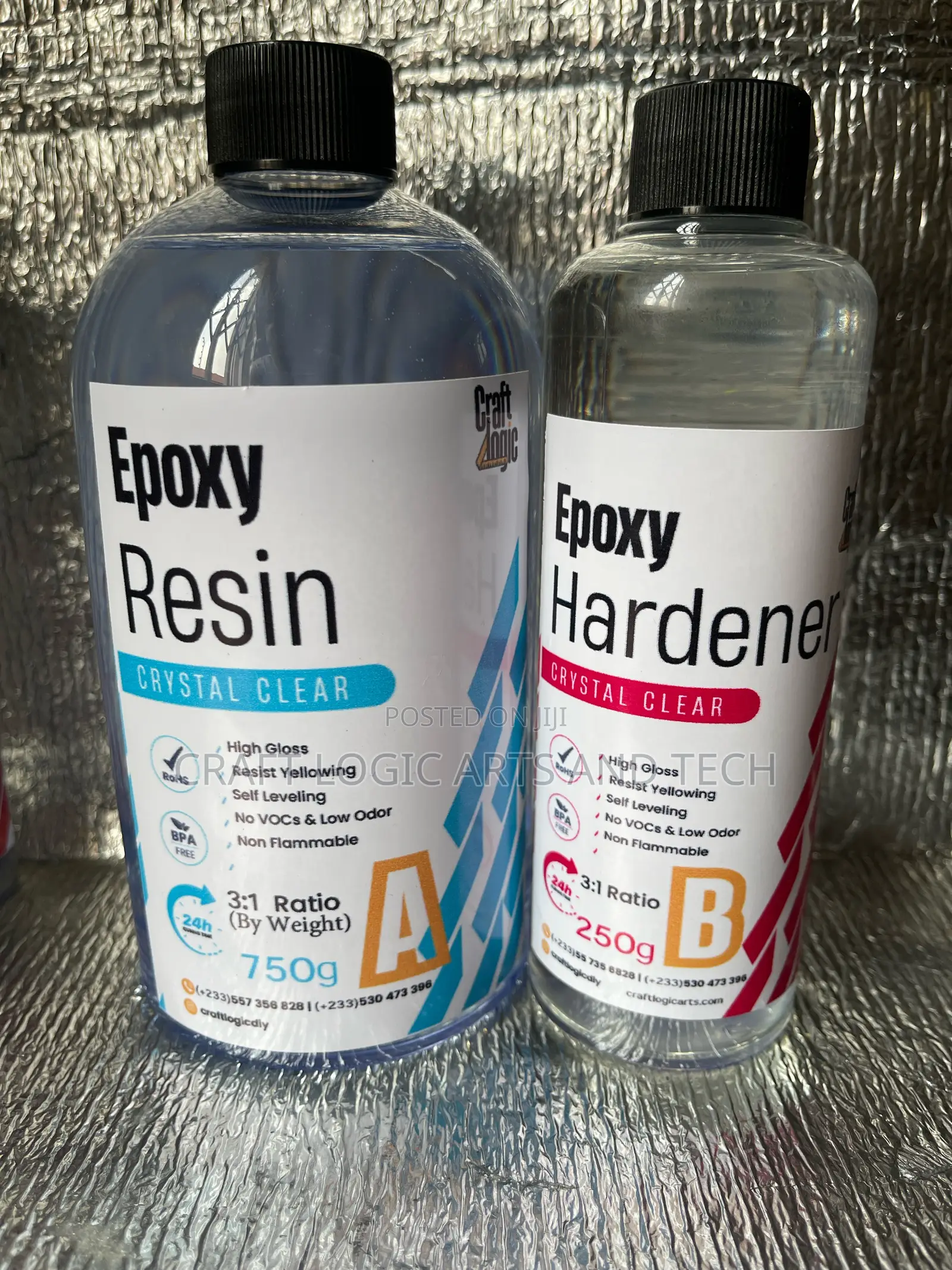 Epoxy Resin and Hardener (A+B) 1:1, 2:1 3:1 Mixing Ratios Fast Cure