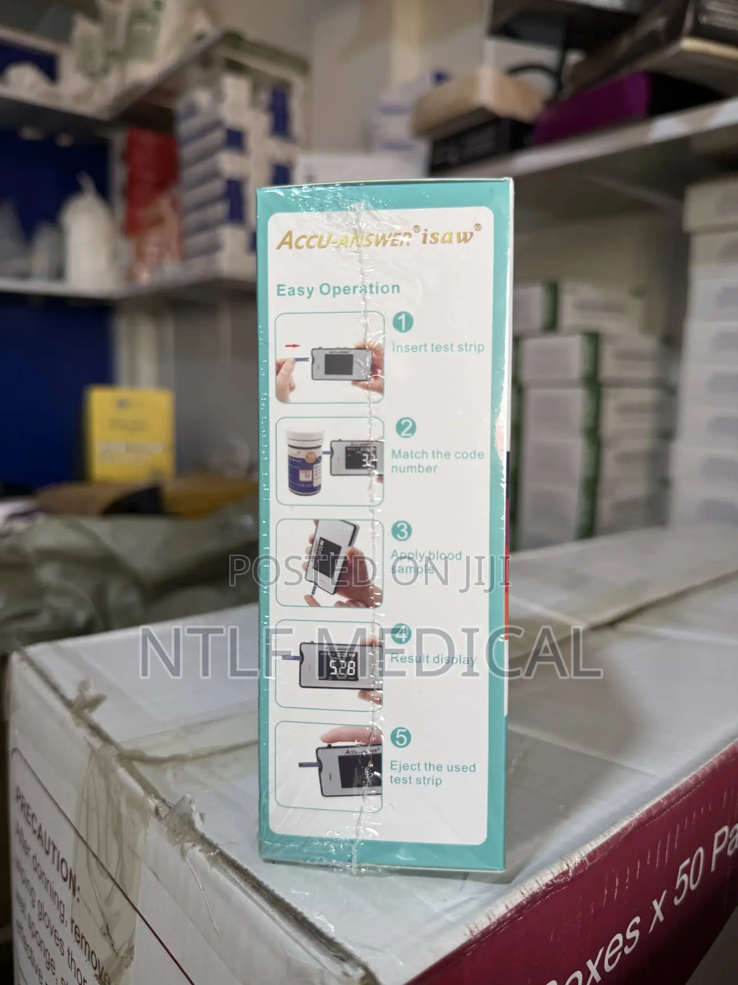 Accu Answer 4in1 Cholesterol, Blood Glucose, Hb And Uric Acid Machine
