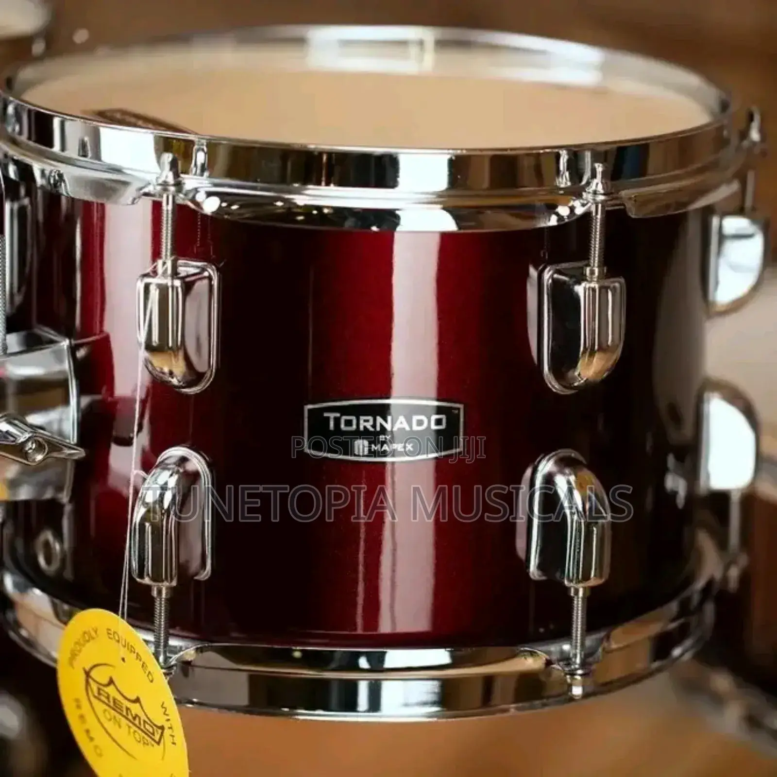 Mapex Tornado 5-piece Complete Drum Set In Black Finish.
