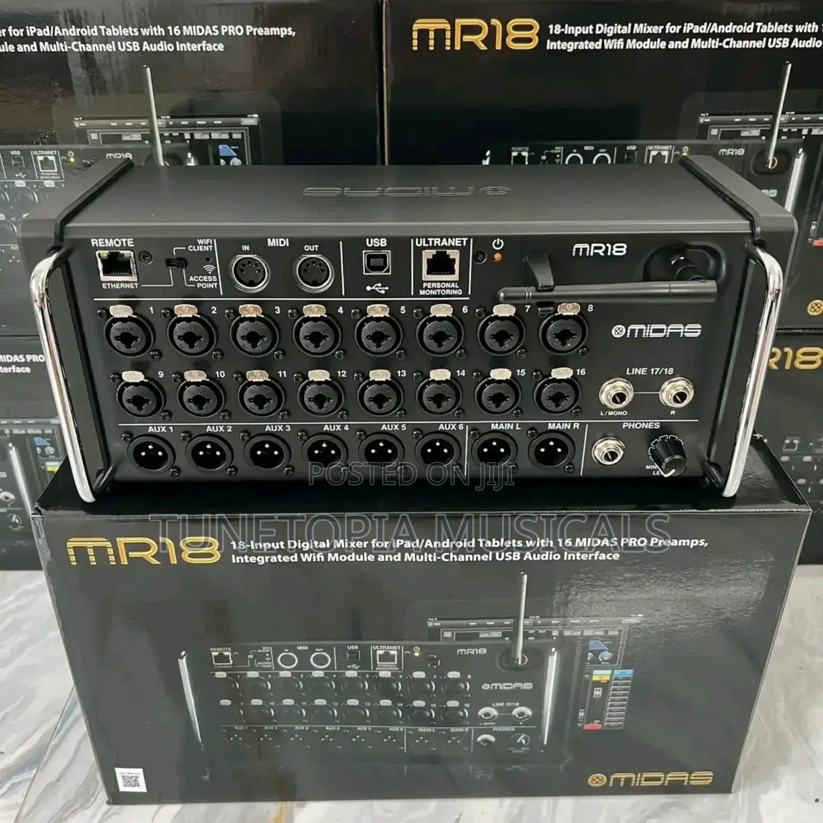 Midas Mr18 18-input Digital Mixer.