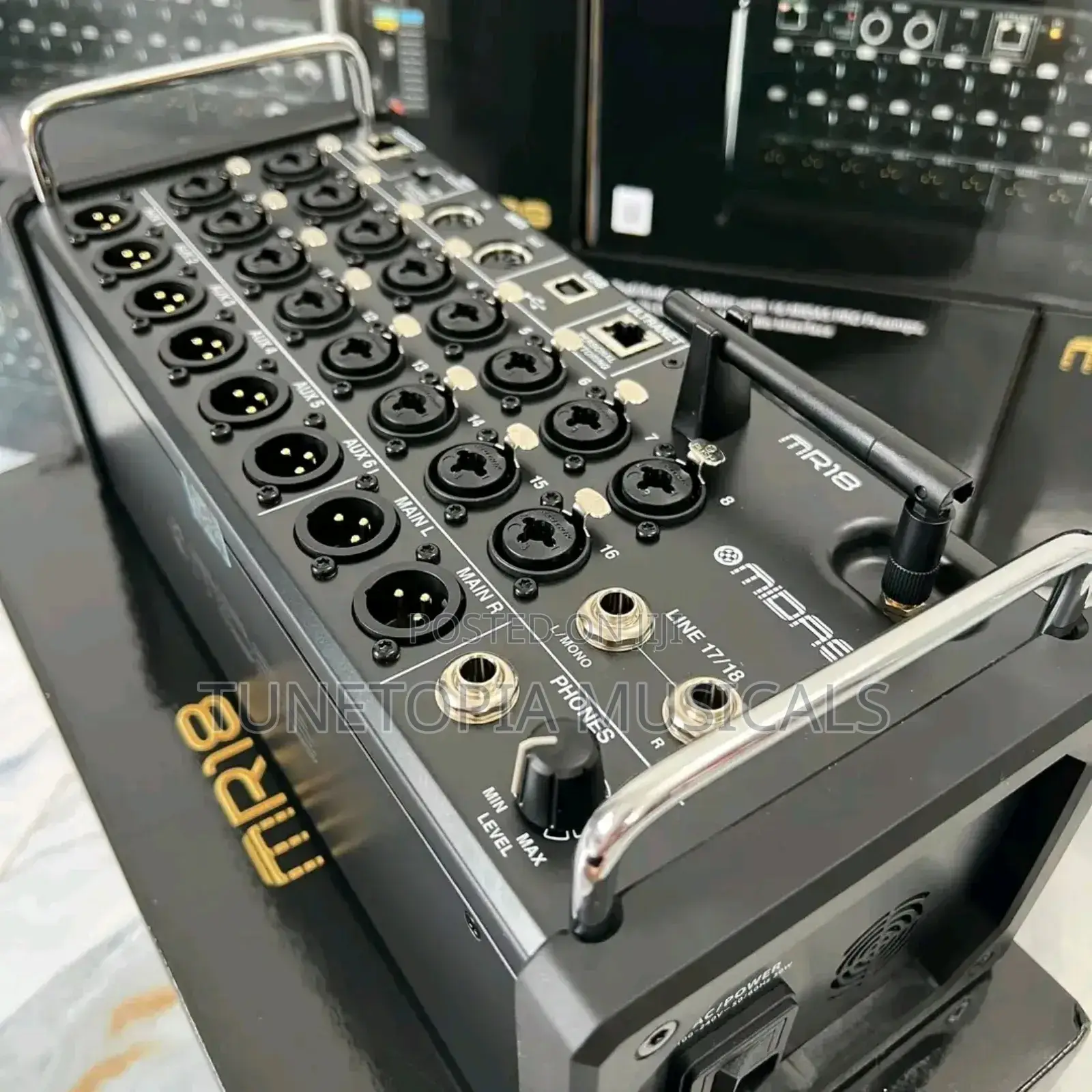 Midas Mr18 18-input Digital Mixer.