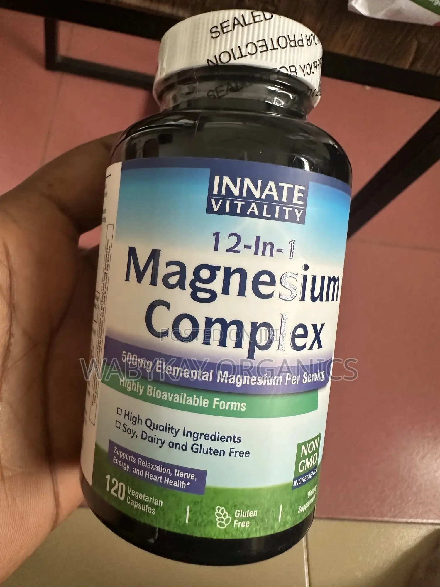12 in 1 Magnesium Complex 500mg , 120 Capsules,