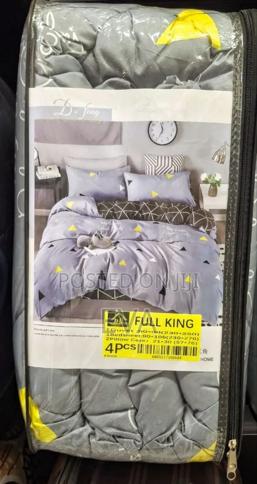4 Pieces King Size Duvet Set