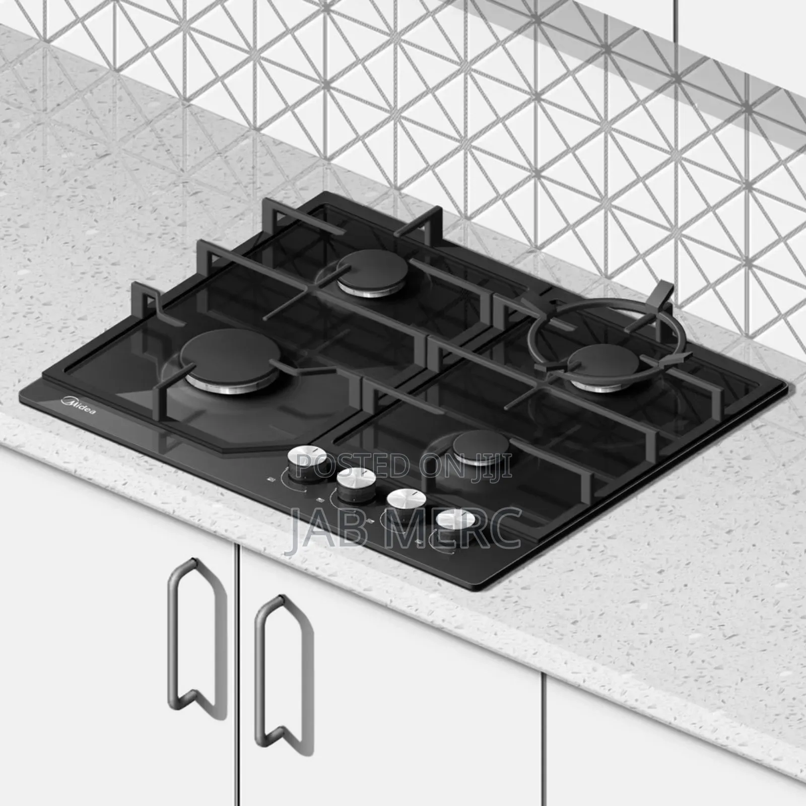 Glass Top 60cm Midea Gas Hob 4 Burner Original Quality With Warranty