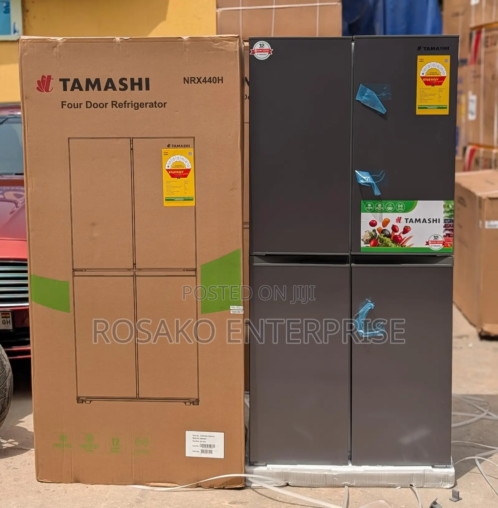 Tamashi 4doors French Fridge Side by Side Refrigerator