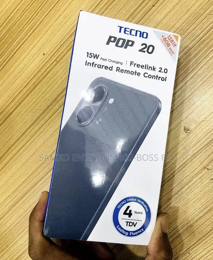 New Tecno Pop 20 64 GB Black
