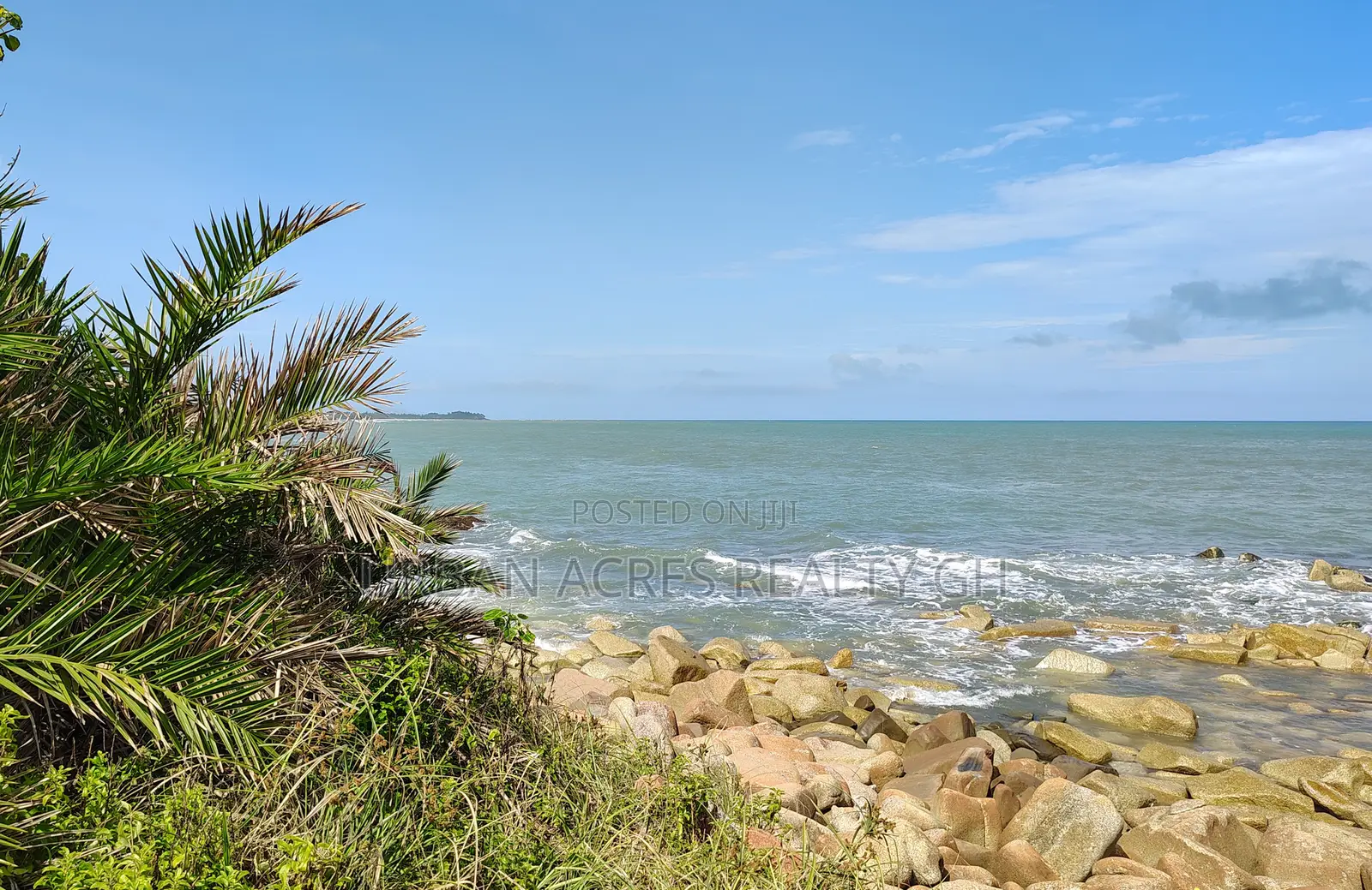 Western Region, Ahanta Dist (Dixcove) _ 5+ Acres Oceanfront Land