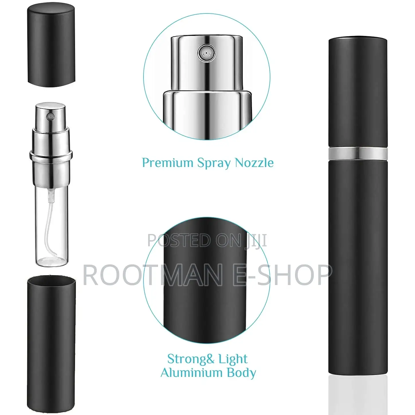 Aluminum Perfume Atomizer 5ml Refillable Perfume Bottling Travel