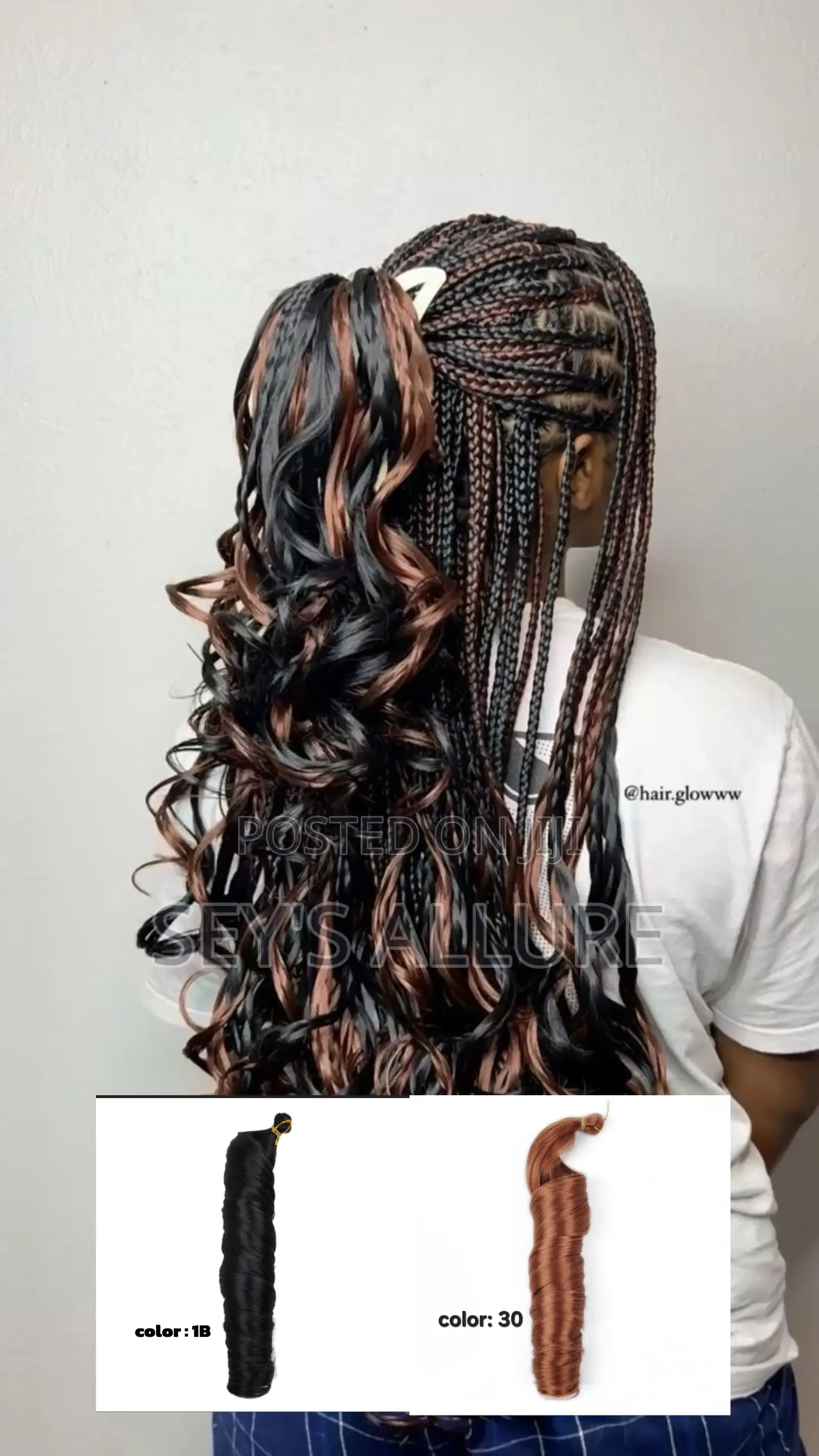 24inches and 12inches French Curls