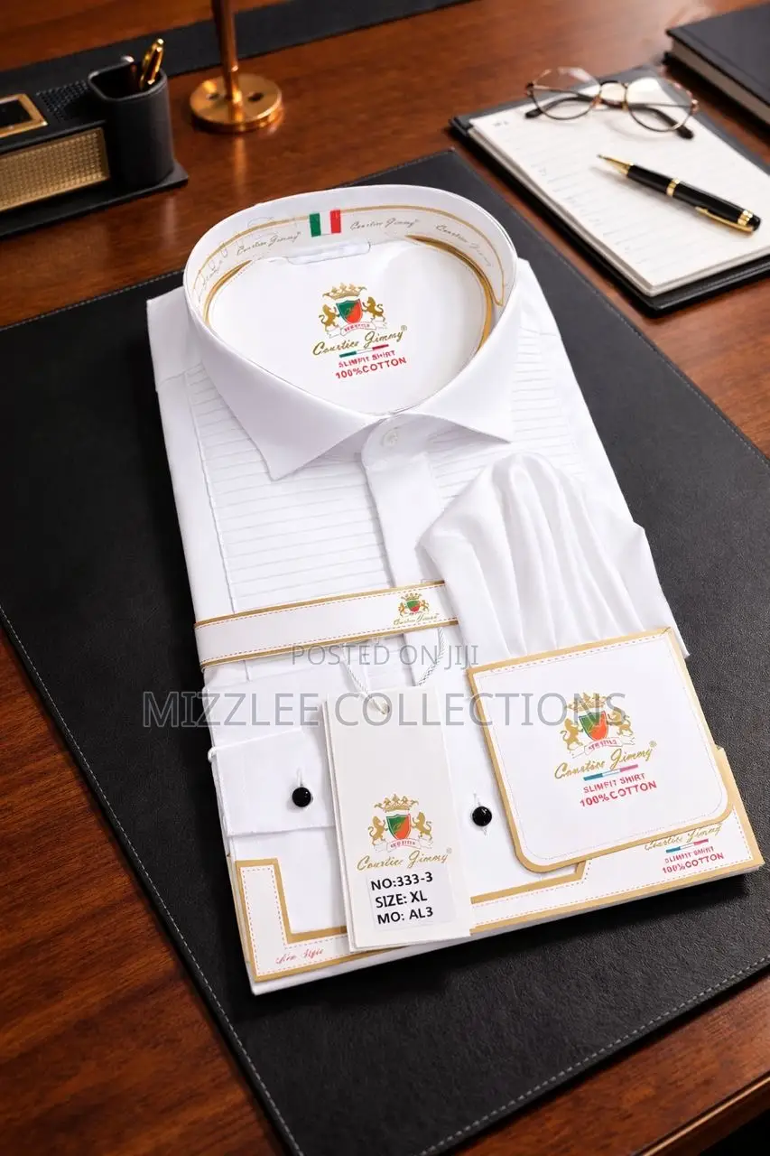 Court Ice Classic Dinner Shirt for Men M-4xl