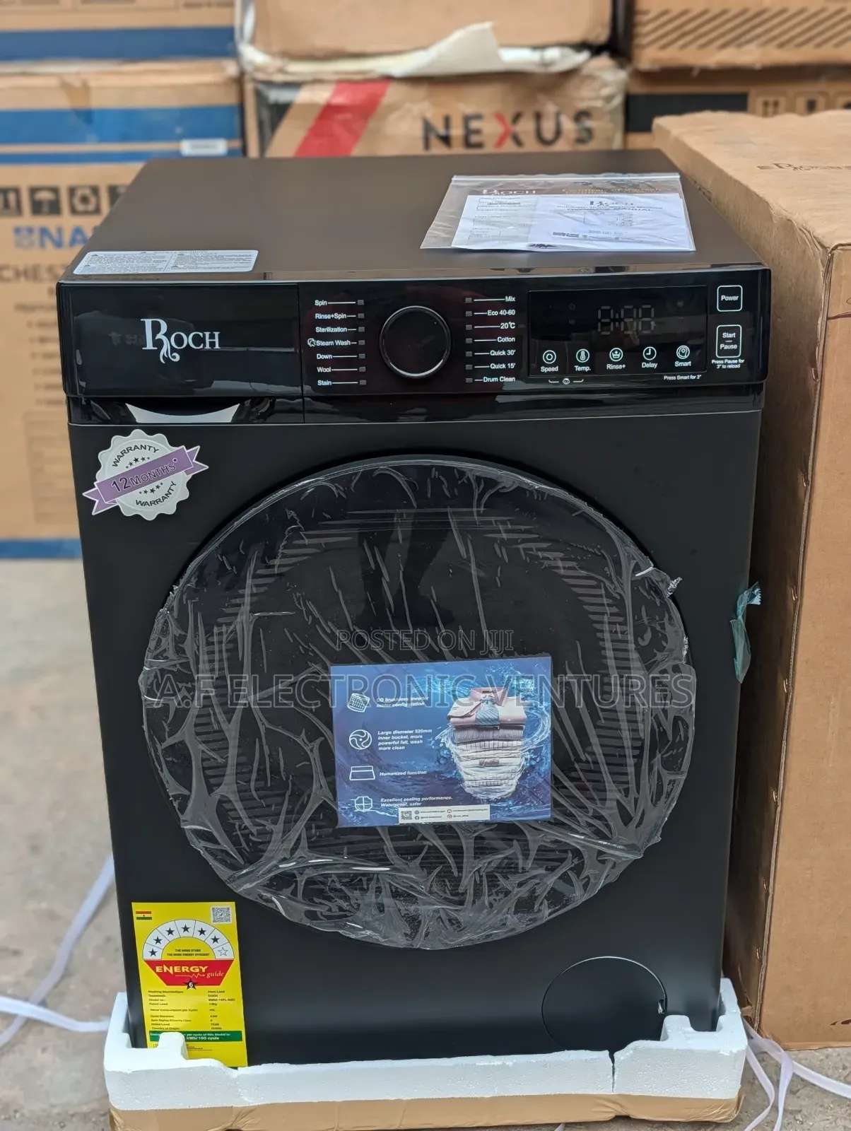 Roch 12kg Front Load Fully Automatic Washing Machine