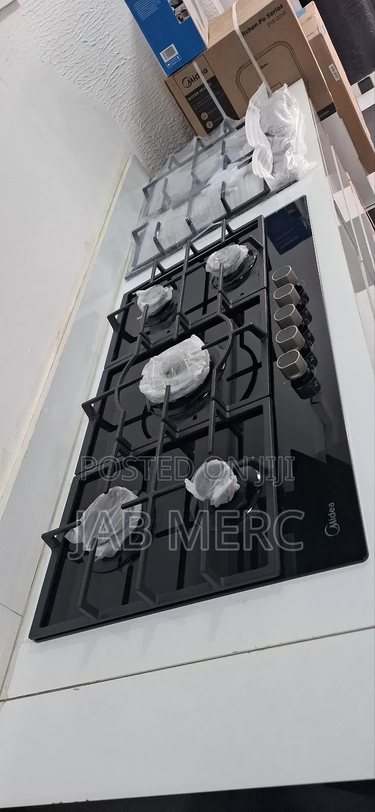 90cm Midea Gas Hob 5 Burner Glass Surface Originalqualitywithwarranty