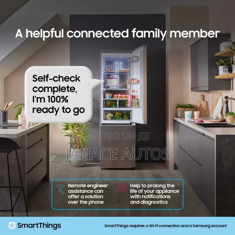 Samsung Rb34c652esa 341l Total No Frost Smart Fridge Freezer - Silver