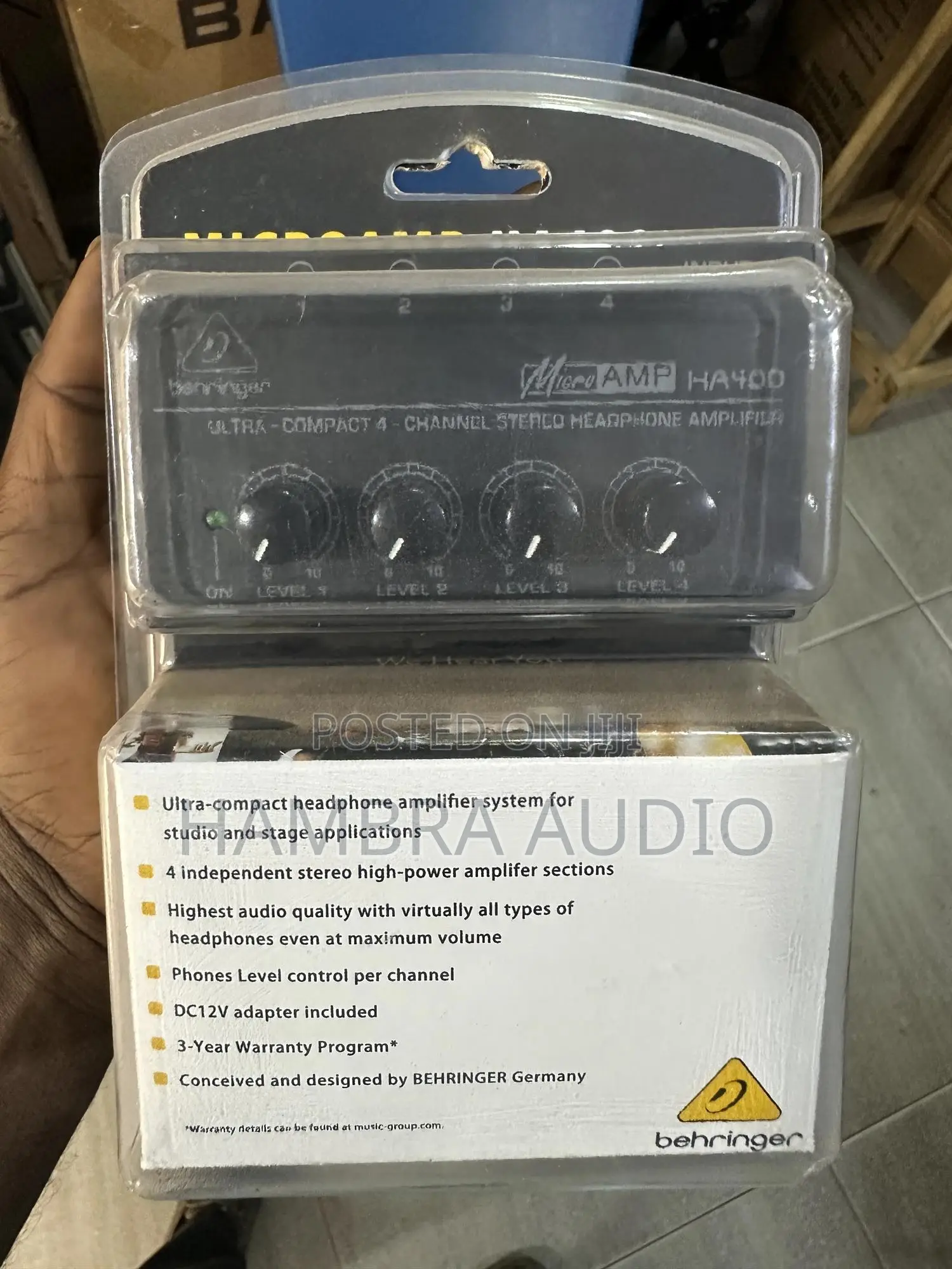 Behringer 4 Channels in Ear Monitor Amplifier