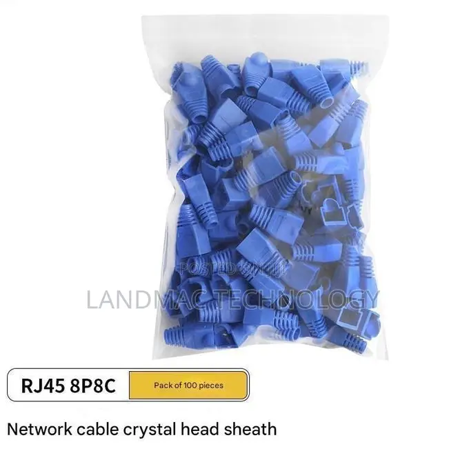 100pcs Net Cable Head Protective Cover, Rj45 Cable Connector Sheath