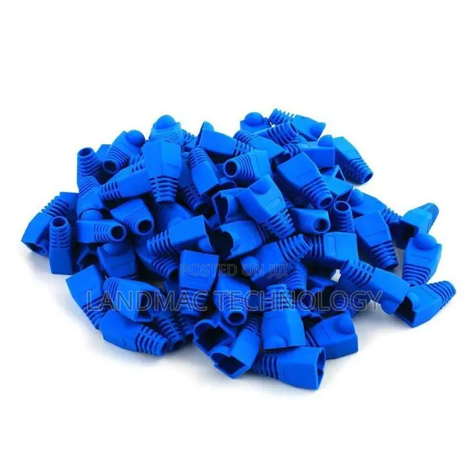 100pcs Net Cable Head Protective Cover, Rj45 Cable Connector Sheath