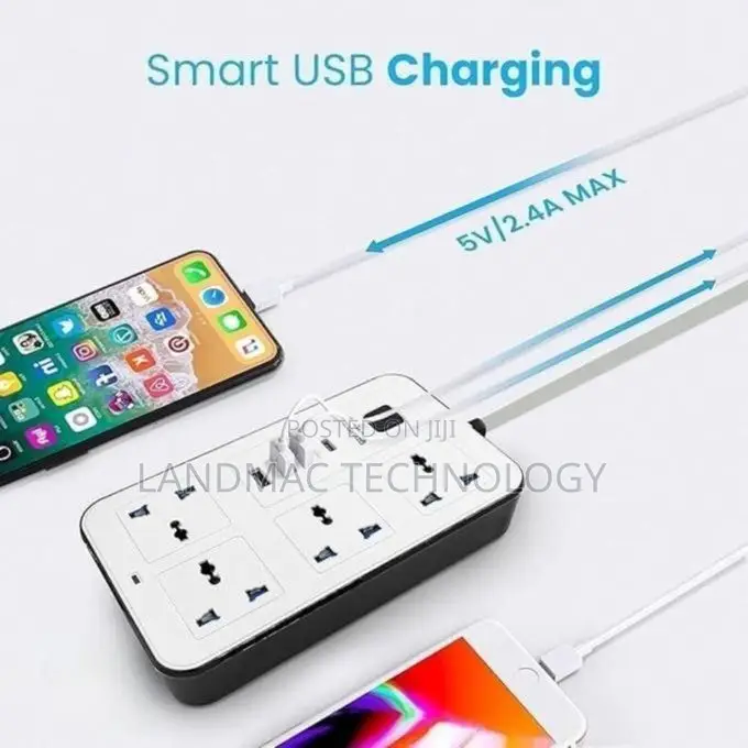 3 Usb Ports 1 Type-C, Power Hub, Power Extension Socket