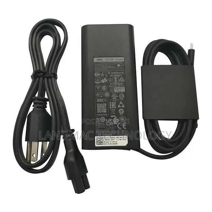 Dell Laptop Charger 65w Usb Type-C Ac Power Adapter
