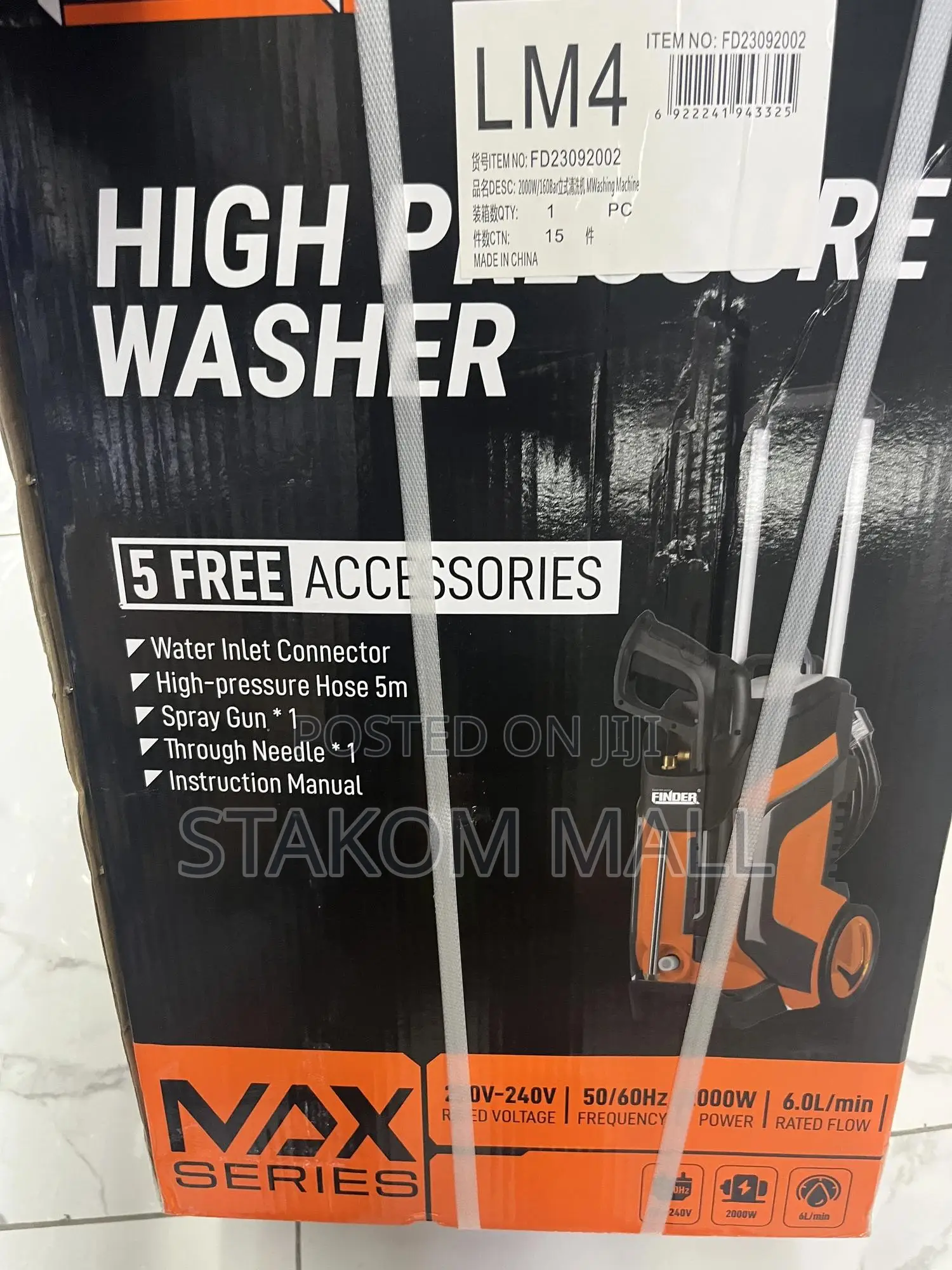 Finder High Pressure Washer - 2000 Watts