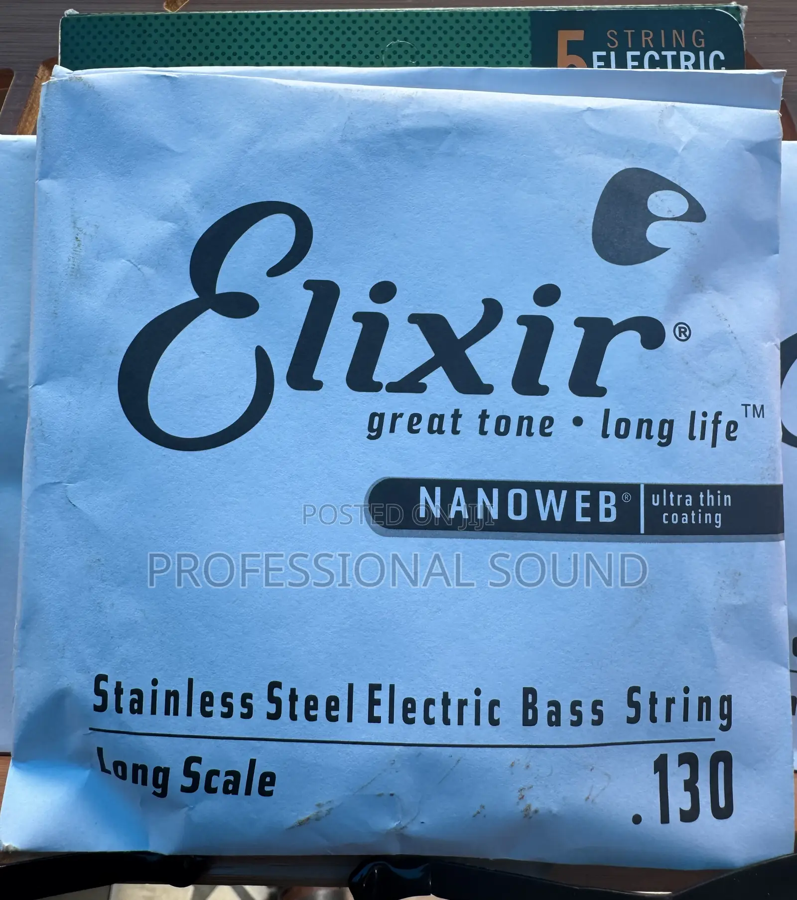 Elixir Stainless Steel 5-String Electric Bass Guitar Strings