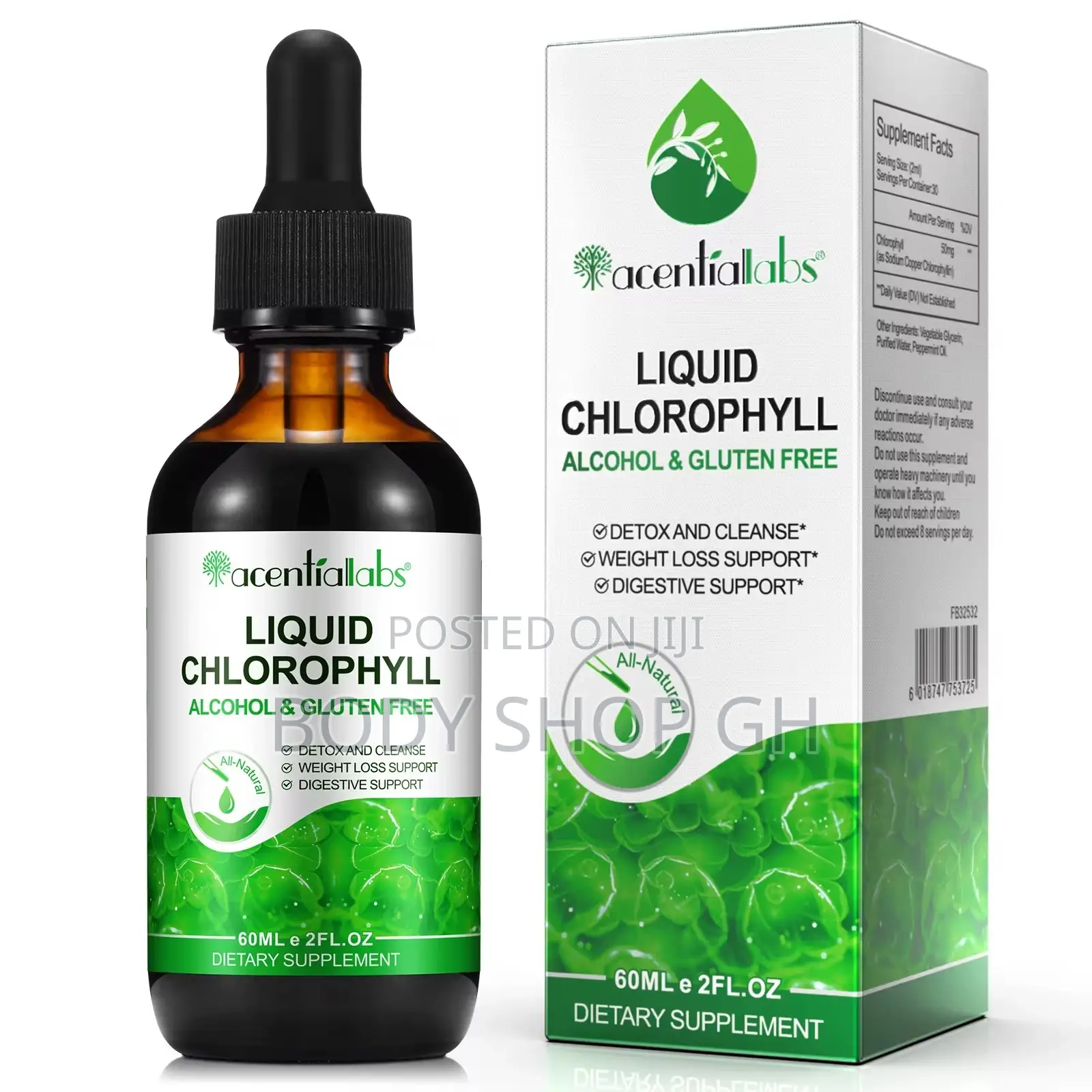 Liquid Chlorophyll Detox Immune Support, Internal Deodorizer