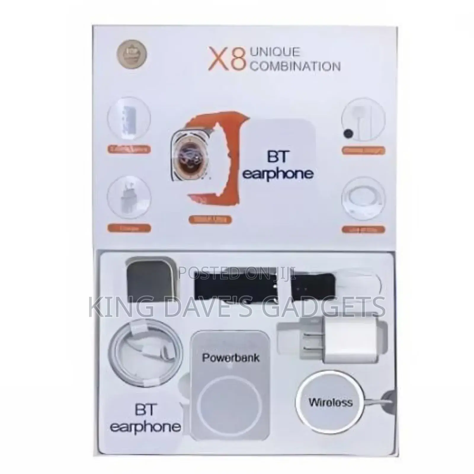 X8 Unique Combination 6-in-1 Smartwatch Set.