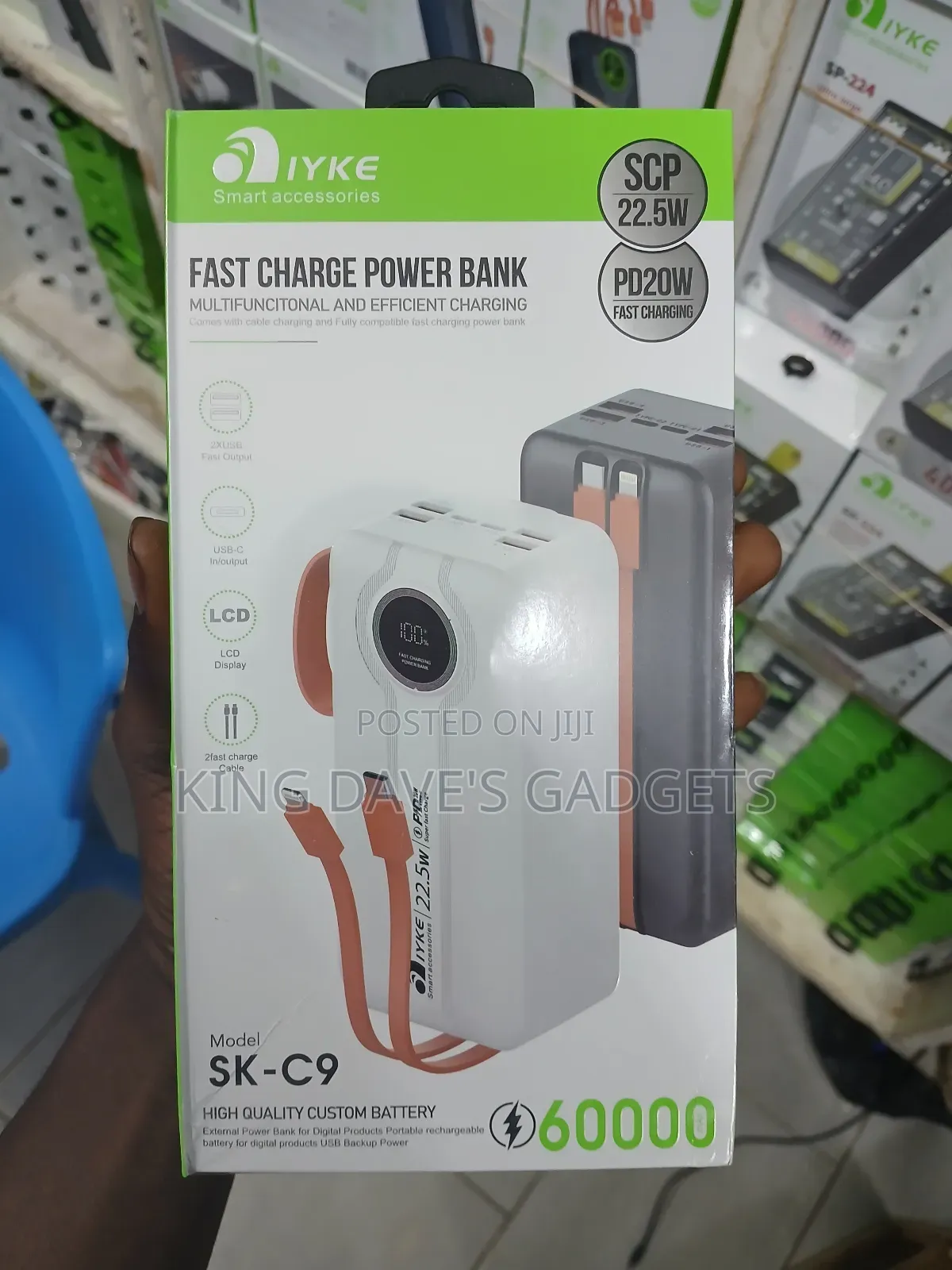 Iyke Sk-C9 60000mah Fast Charge Power Bank.