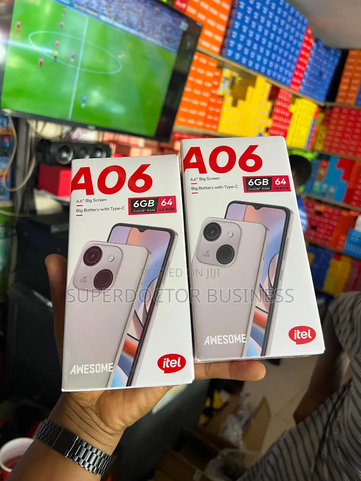 New Itel A06 64 GB Black
