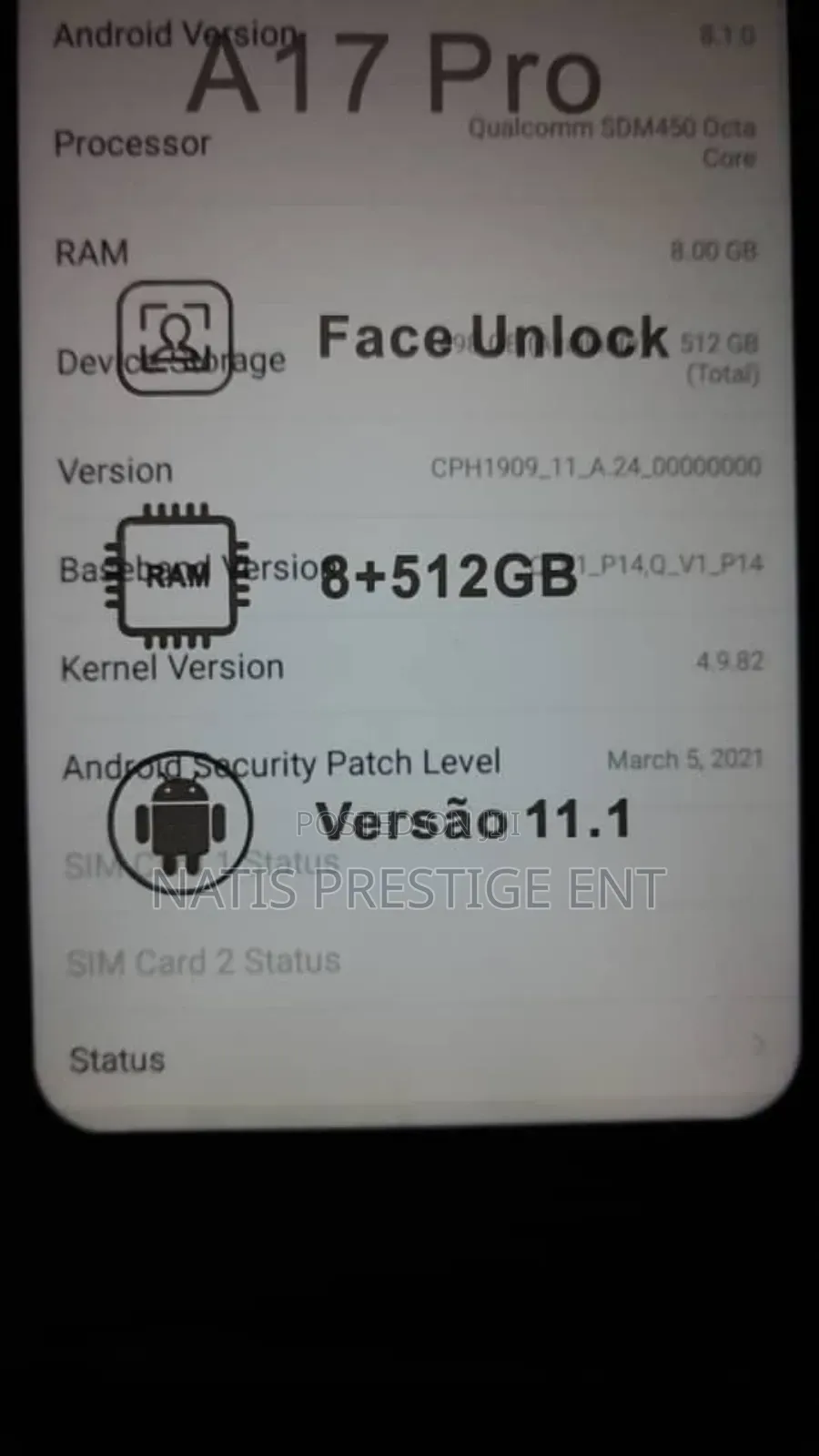 Oppo A17 128 GB Black