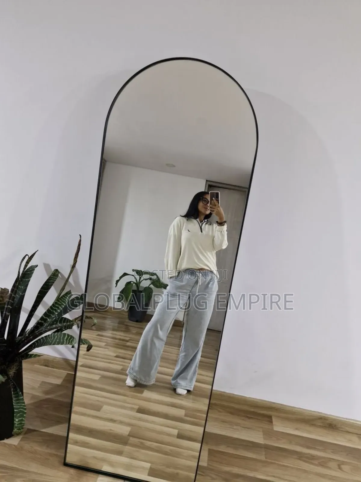 Home Bedroom Full-Length Mirror Sleek Practical