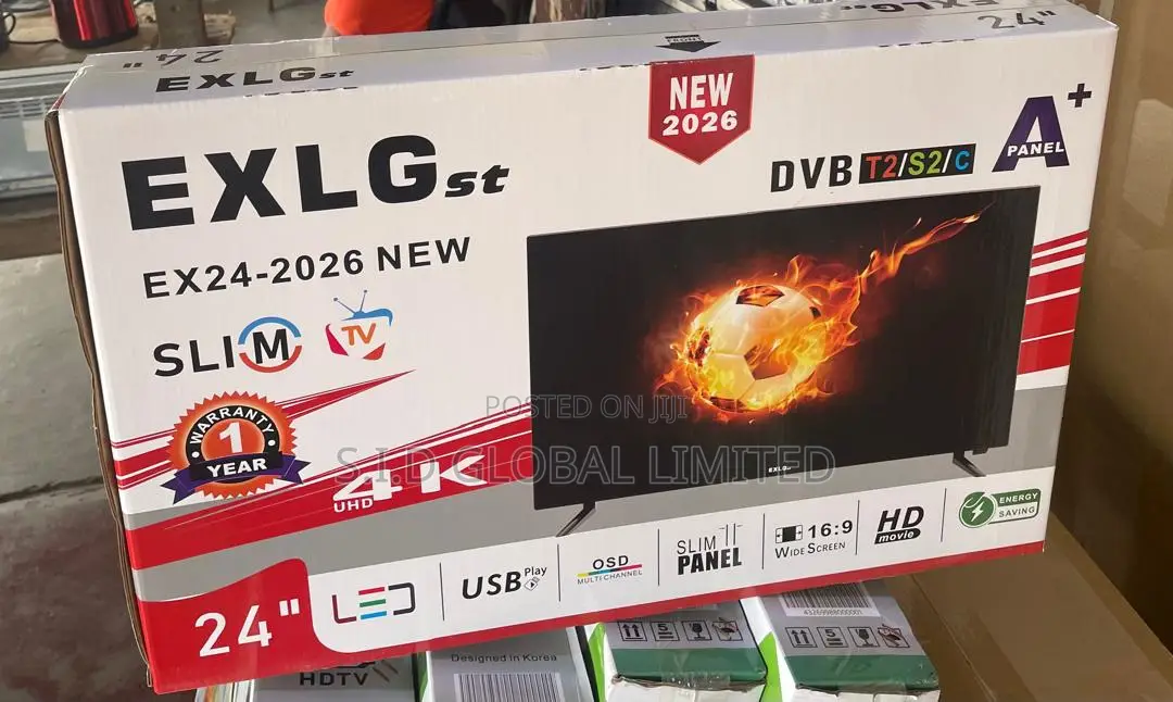 Sleek Modern Design 24" Exlg Tv