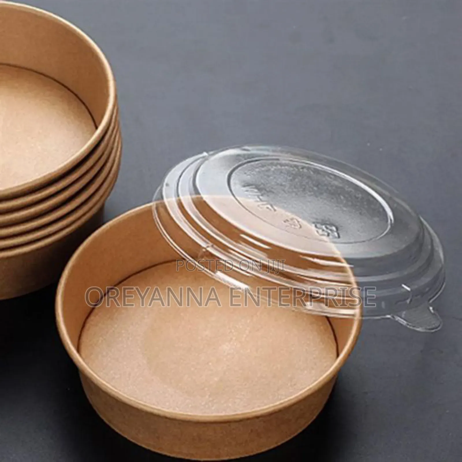 Round Craft Paper Bowls 1000ml Ghc3.10